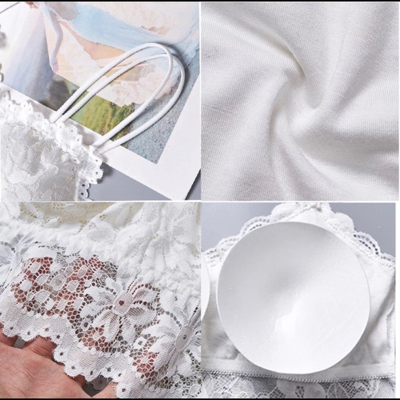 Lace Bralette White - Picture 6 of 7